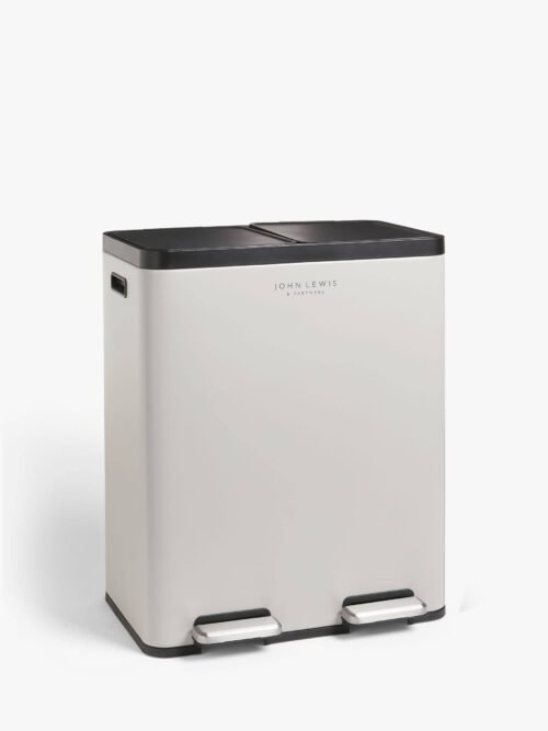 2 Section Recycling Bin, With Handles, 40L