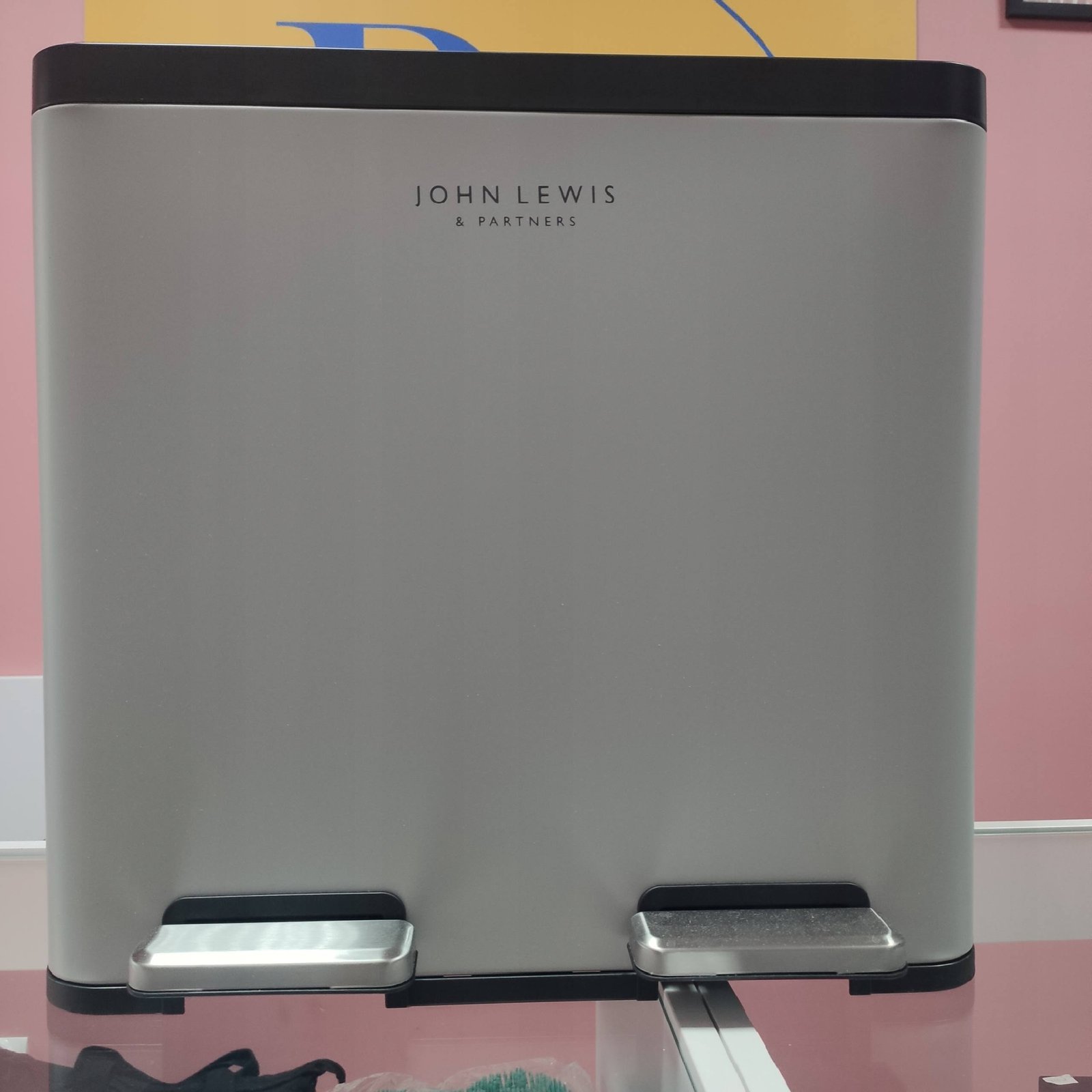 2 Section Recycling Bin, With Handles, 40L - Image 2