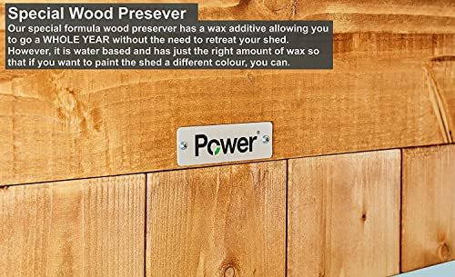 POWER High Grade Premium Apex Overlap Wooden Shed - Image 4
