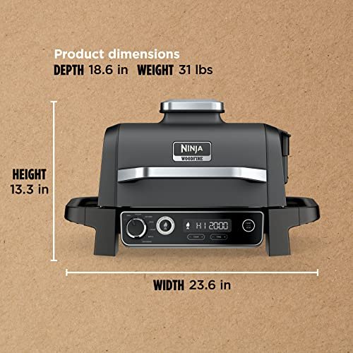 Ninja Woodfire Pro 7-in-1 Grill & Smoker with Thermometer - Image 6