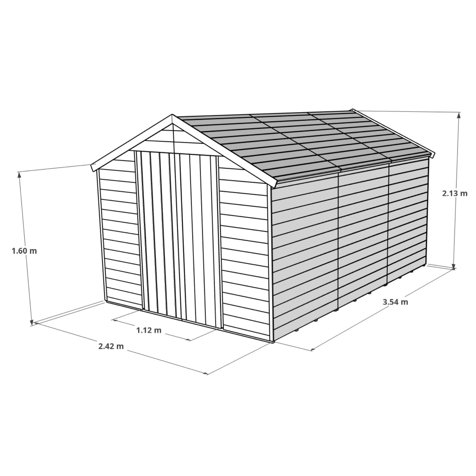 BillyOh Keeper Overlap Garden Shed - Image 2