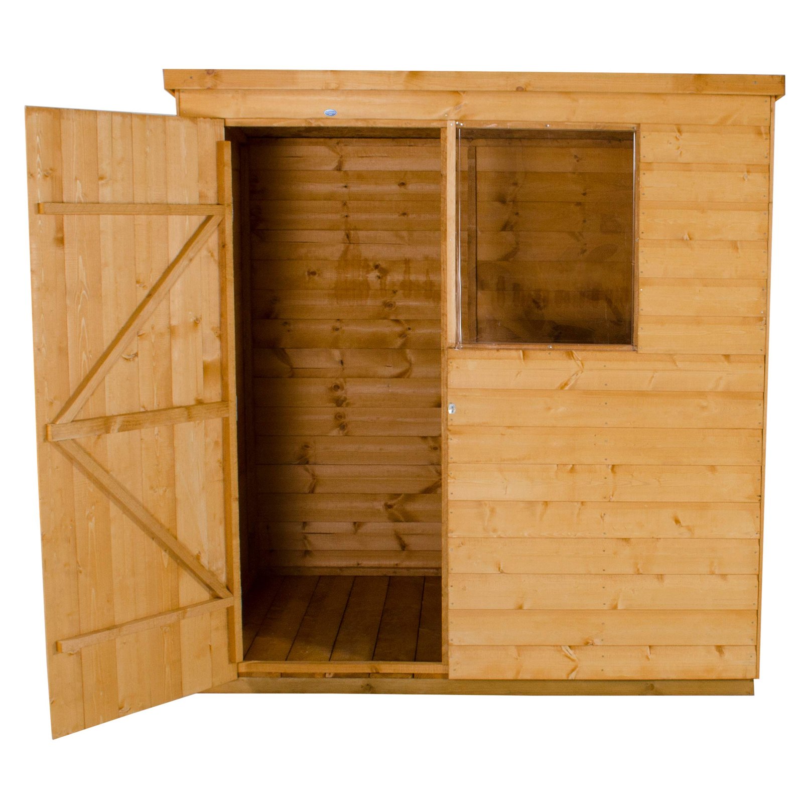 Forest Garden 6 x 4 Pent Shiplap Dip Treated - Image 8