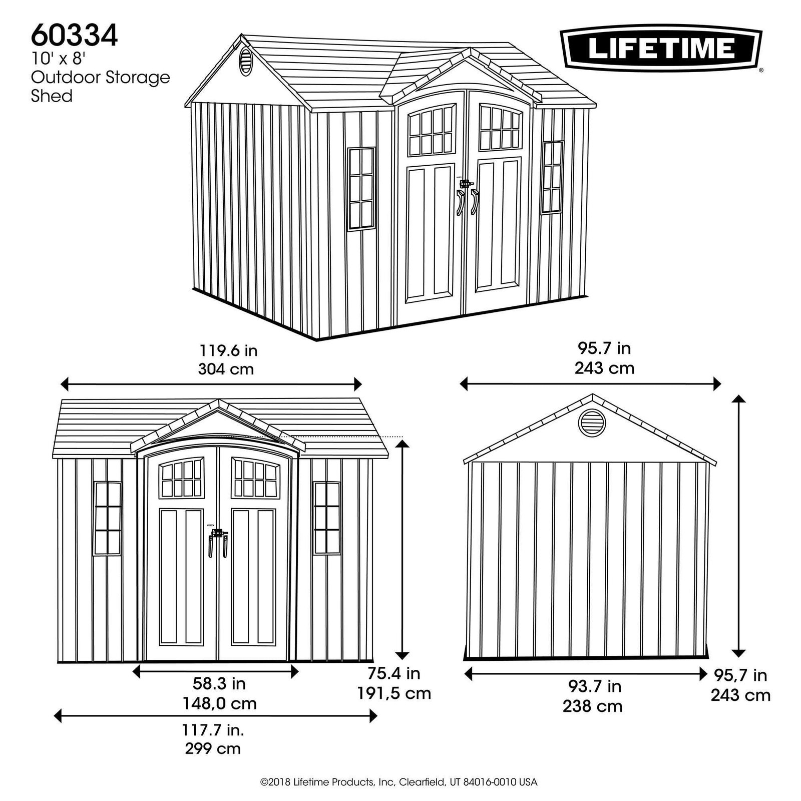 Lifetime Outdoor Storage Shed - Image 4