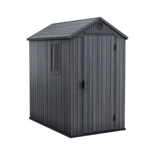 Keter Darwin Outdoor Apex Single Door Garden Storage Shed