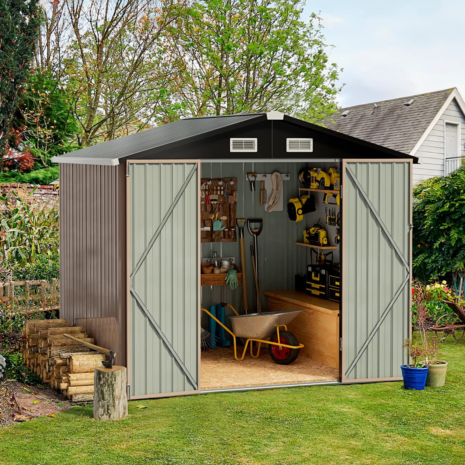 Outdoor Storage Shed, 6.4x4 FT - Image 2